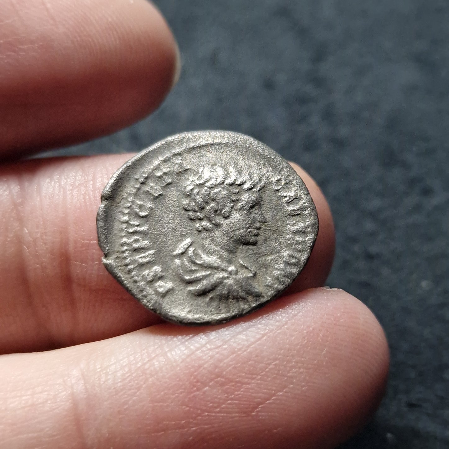 Geta as Caesar AD 198-209 Silver Denarius