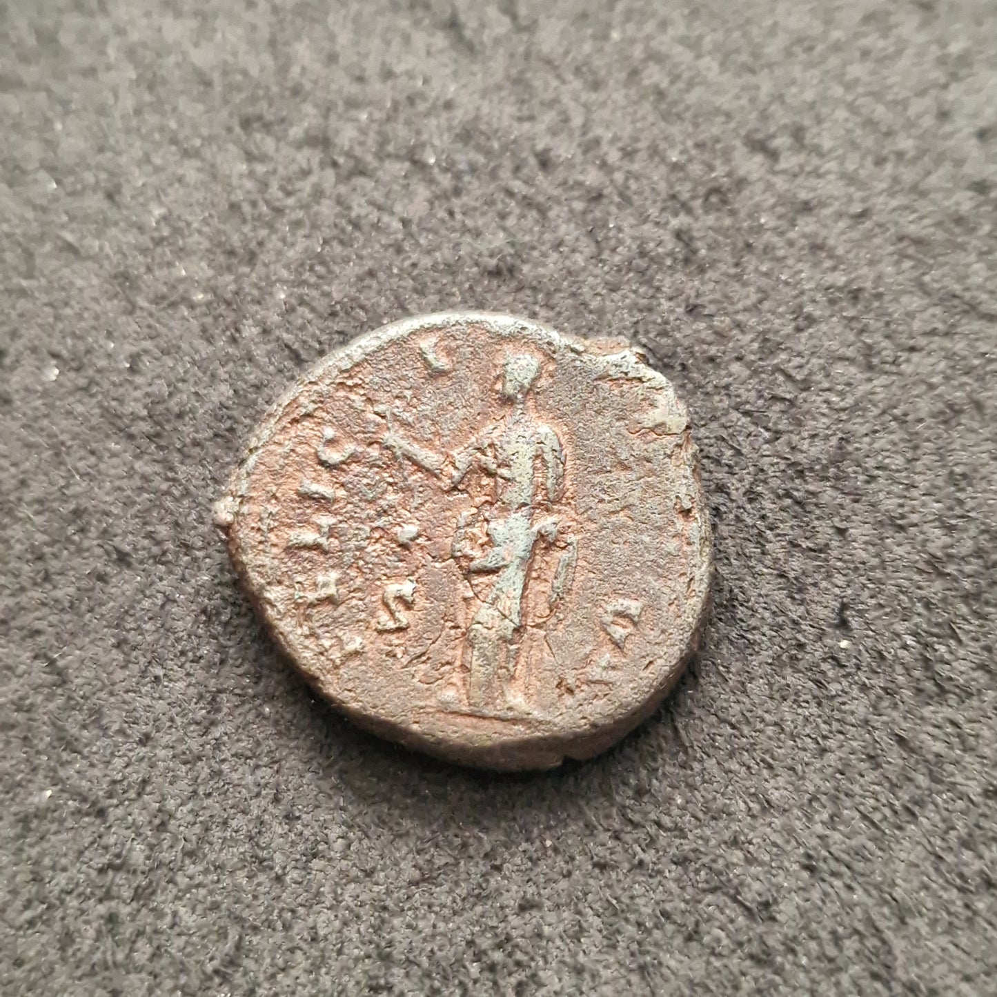 Faustina II Dupondius – Roman Bronze Coin (147-161 AD), Daughter of Antoninus Pius & Wife of Marcus Aurelius