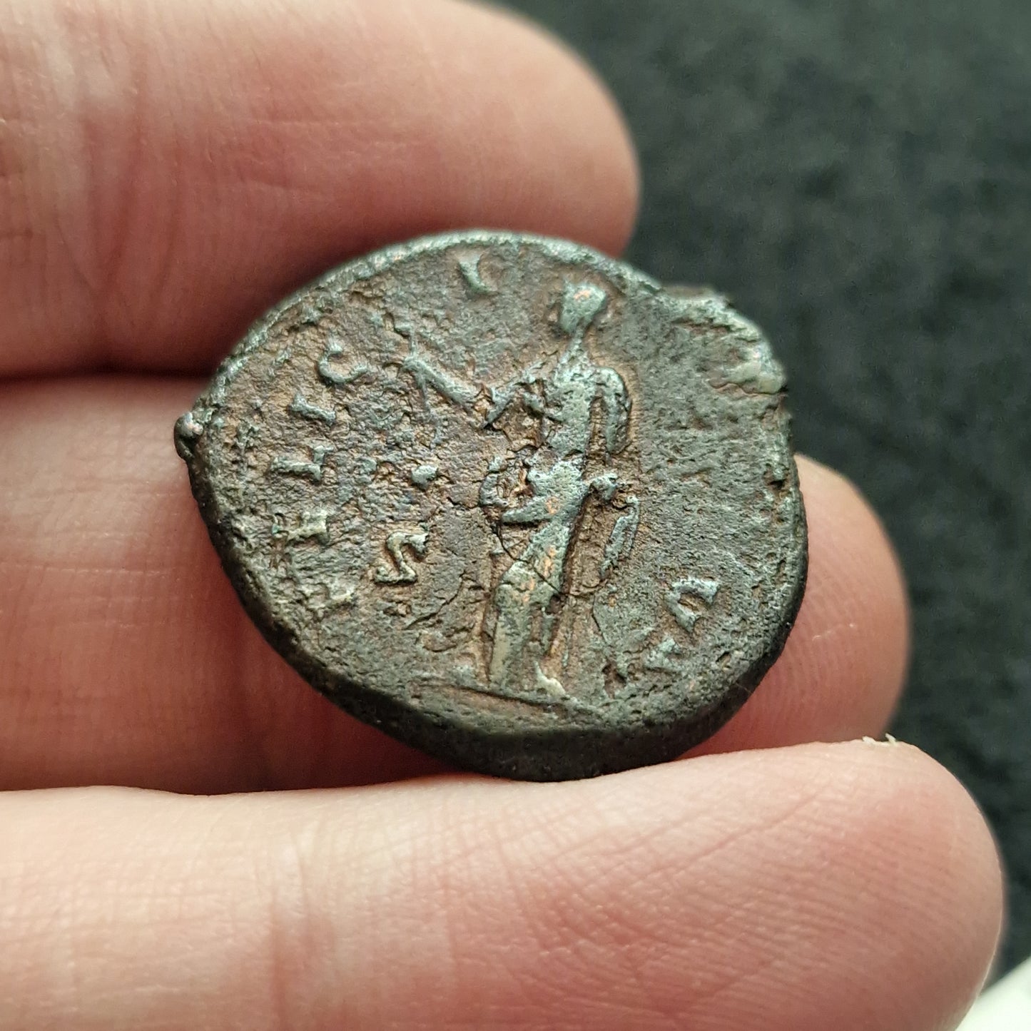 Faustina II Dupondius – Roman Bronze Coin (147-161 AD), Daughter of Antoninus Pius & Wife of Marcus Aurelius