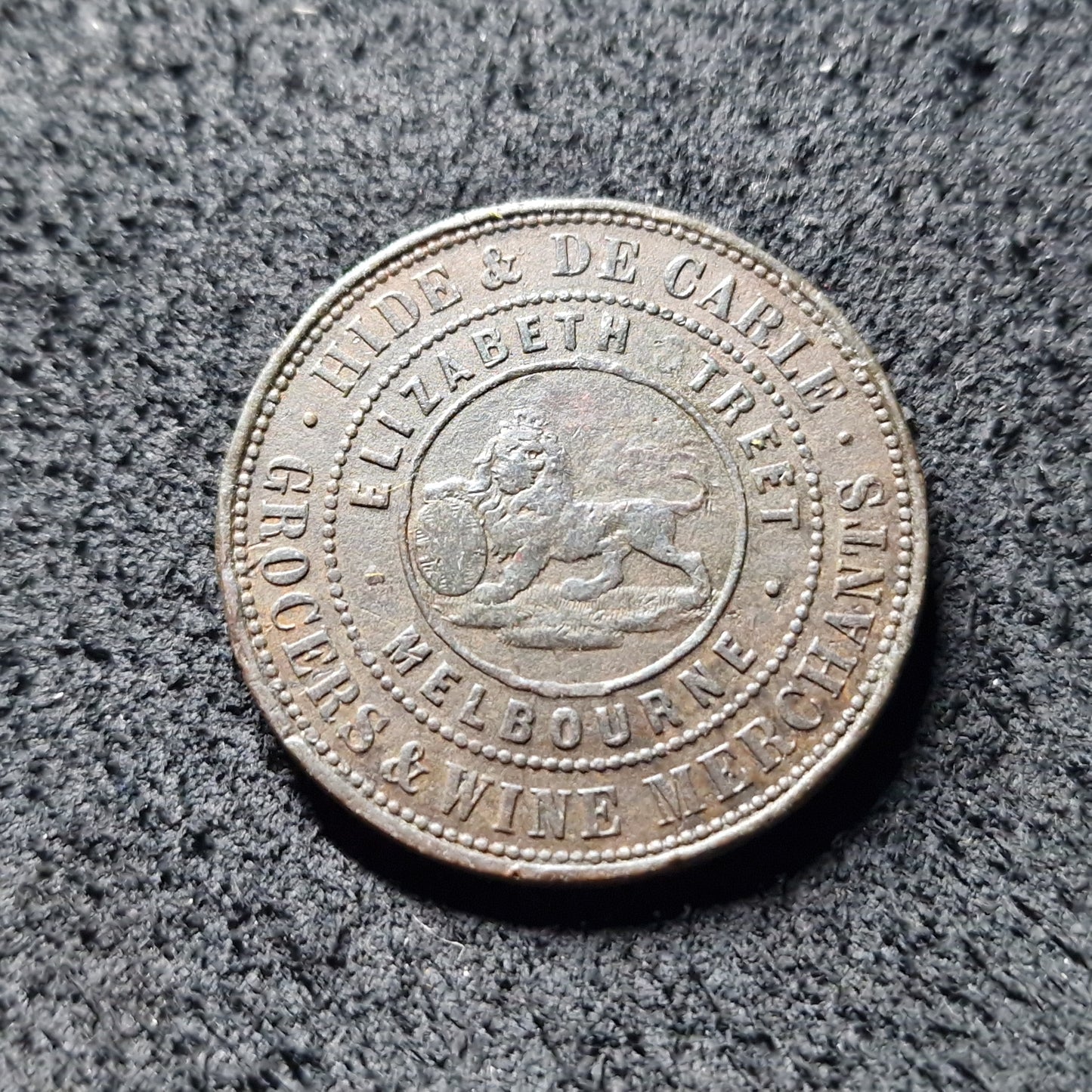 1857, Australia - Melbourne. Hide & De Carle