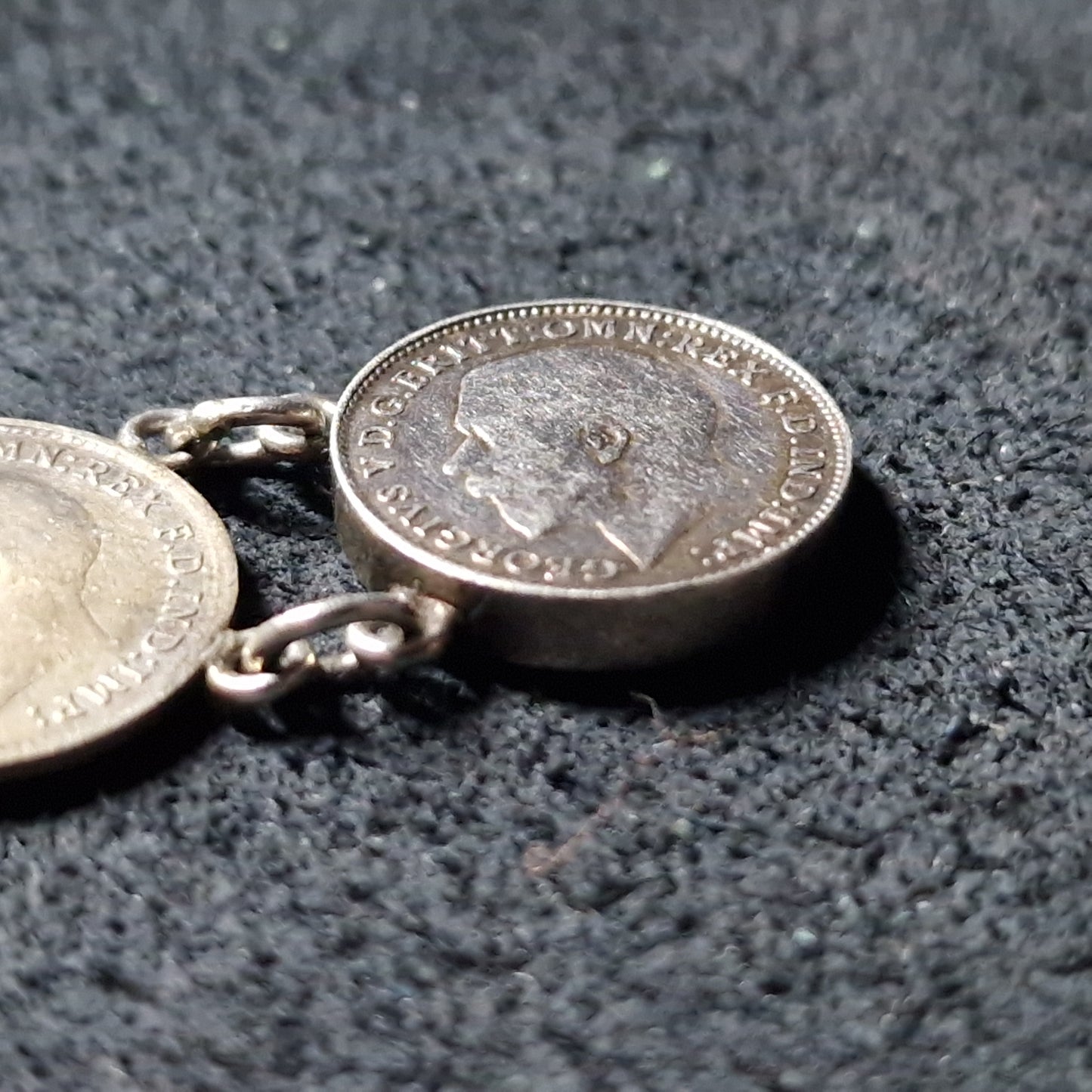 Antique Bracelet Made from George V Threepence Coins.