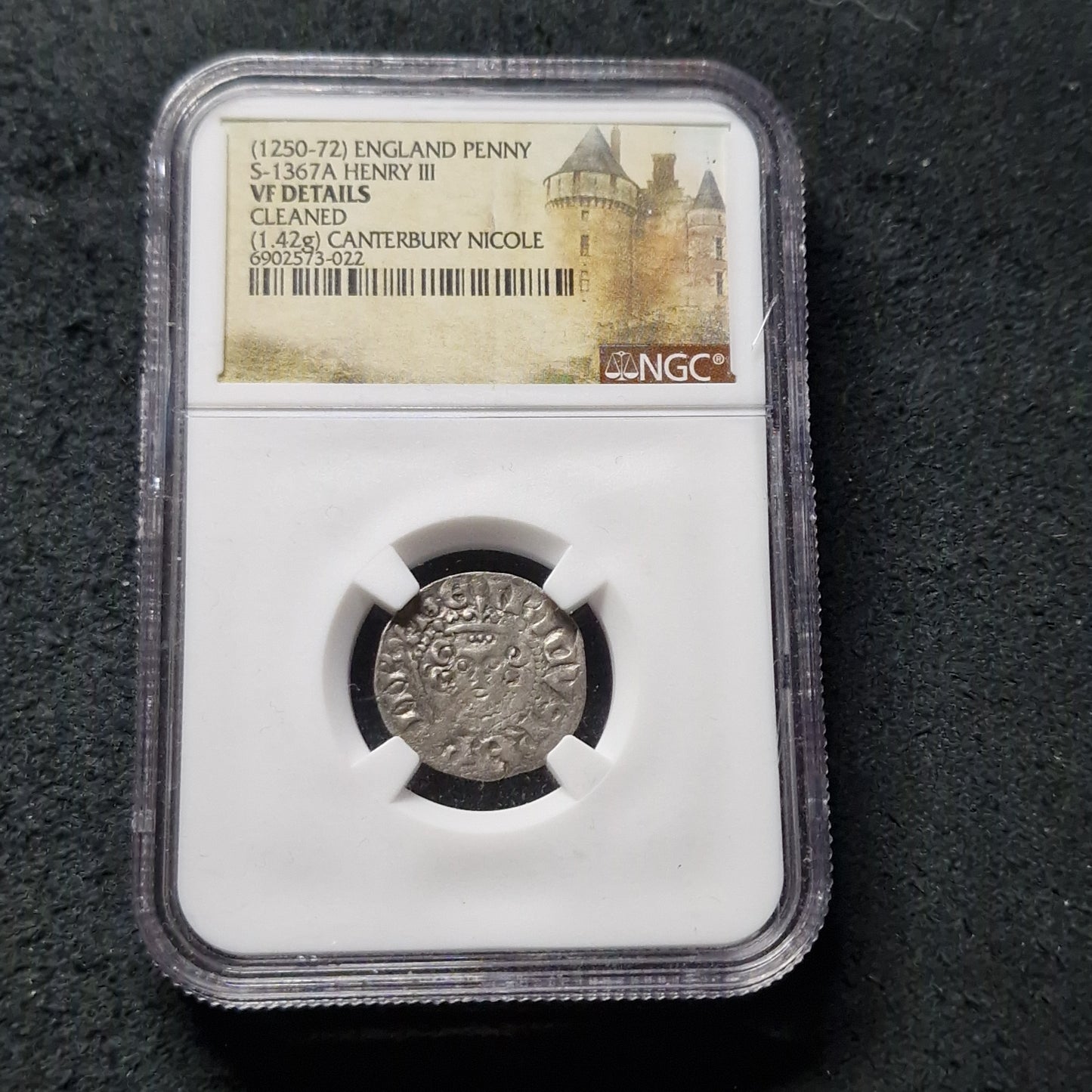 NGC - Henry III 1250-1272 - Canterbury (Nicole) Long Cross Penny