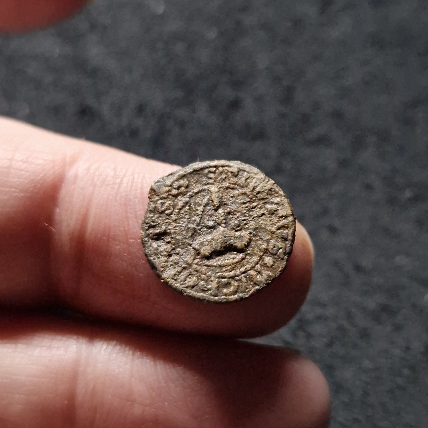 Medieval Boy Bishop Token.  Circa, 15th century AD. Lead
