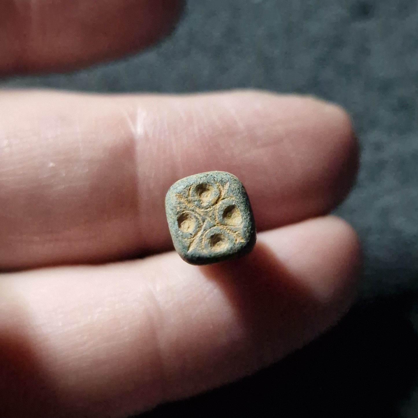 Ancient Bronze Merchant’s Seal Stamp – Roman or Byzantine (Possibly 1st-7th Century AD)