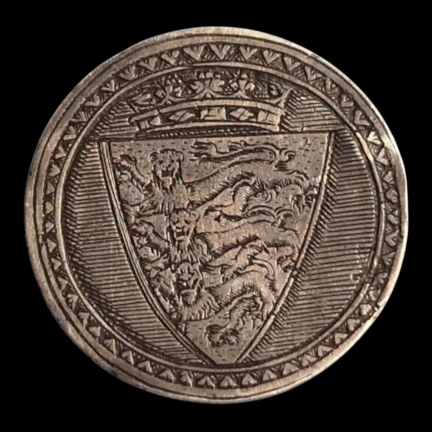 17th Century Silver Engraved Counter by Simon van de Passe – Edward II, King of England